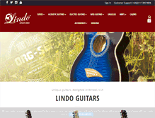 Tablet Screenshot of lindoguitars.com